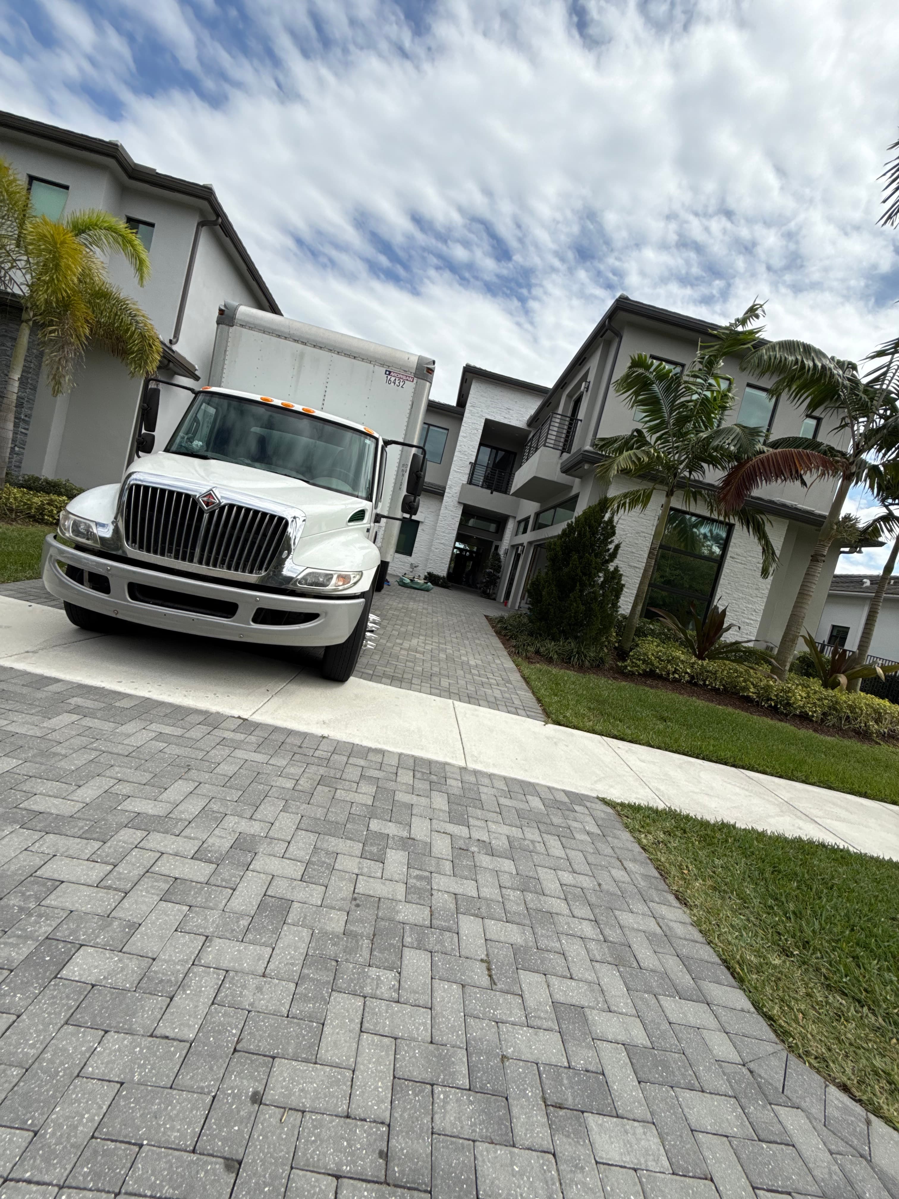 Professional moving team